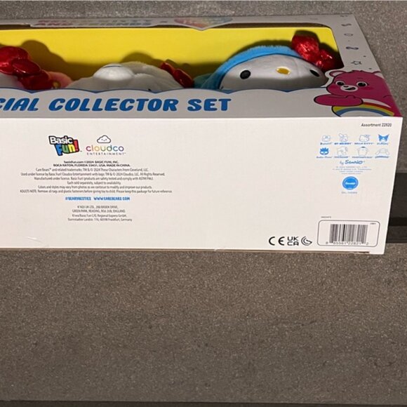 Hello Kitty & Friends x Care Bears Cheer Bear Special Collector Set,Set of 3,NIB - Picture 15 of 16